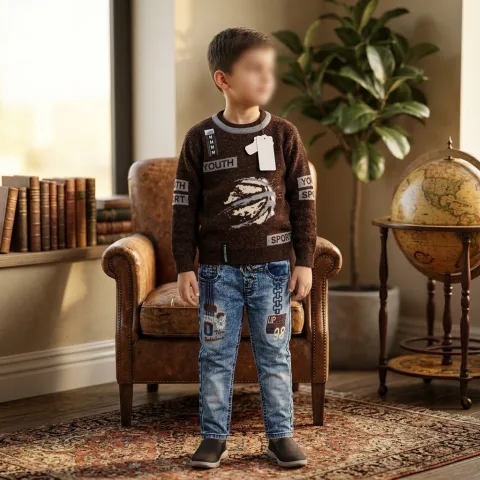 Boys’ 2 Piece Sweater & Jeans Set — 