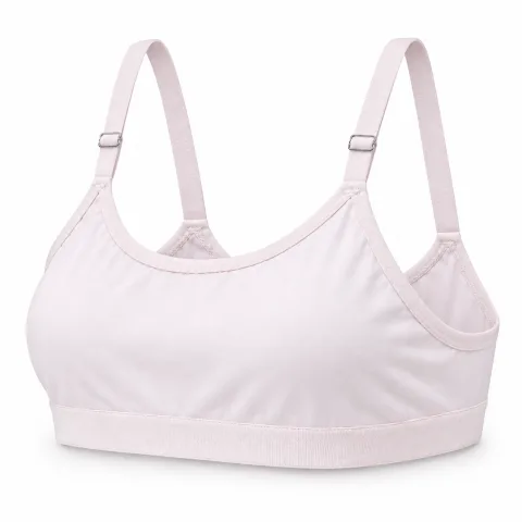 Women’s Plain Bralette with Adjustable Straps and Back Hook Closure — 