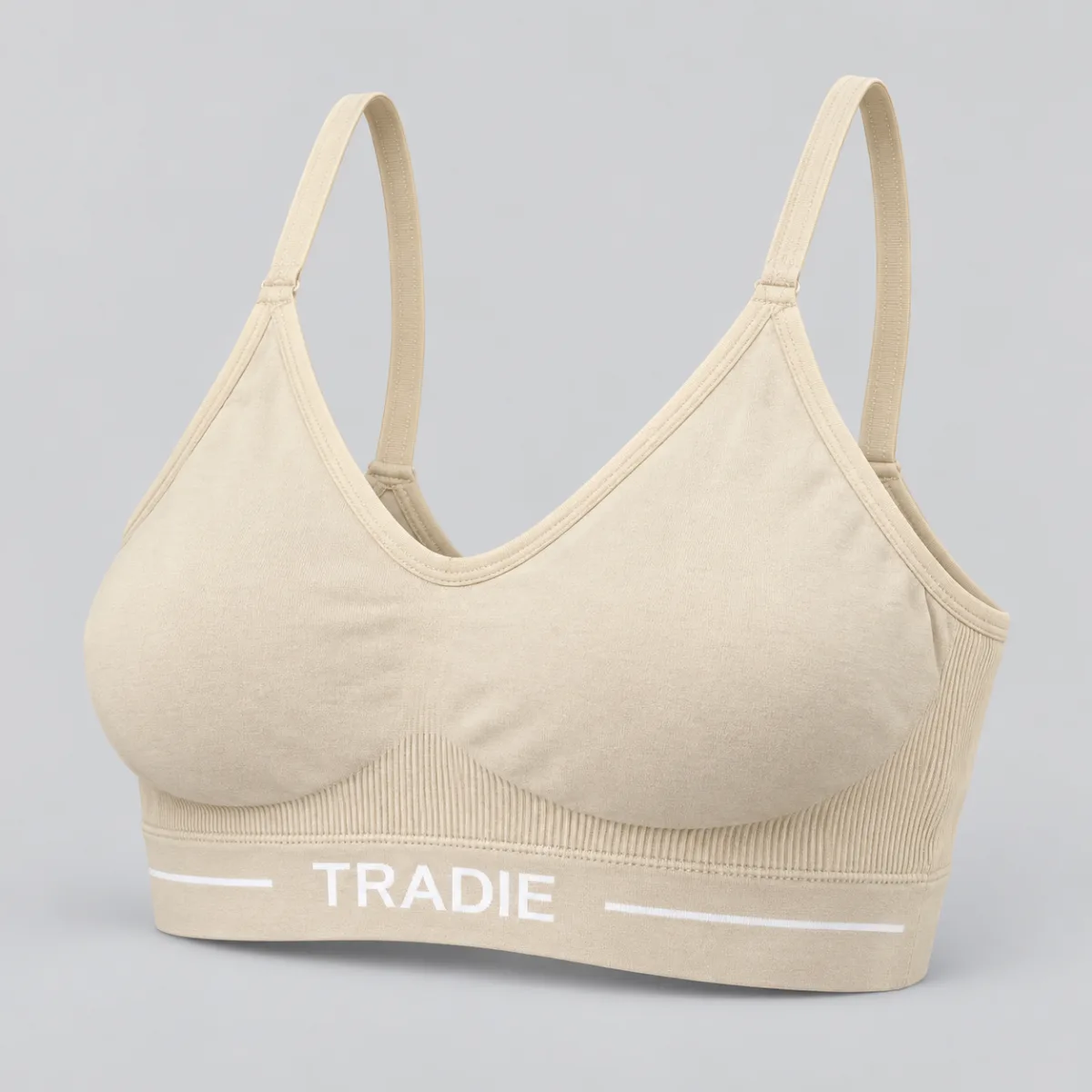 TRADIE Soft Jersey Hook Free Bralette Beige —