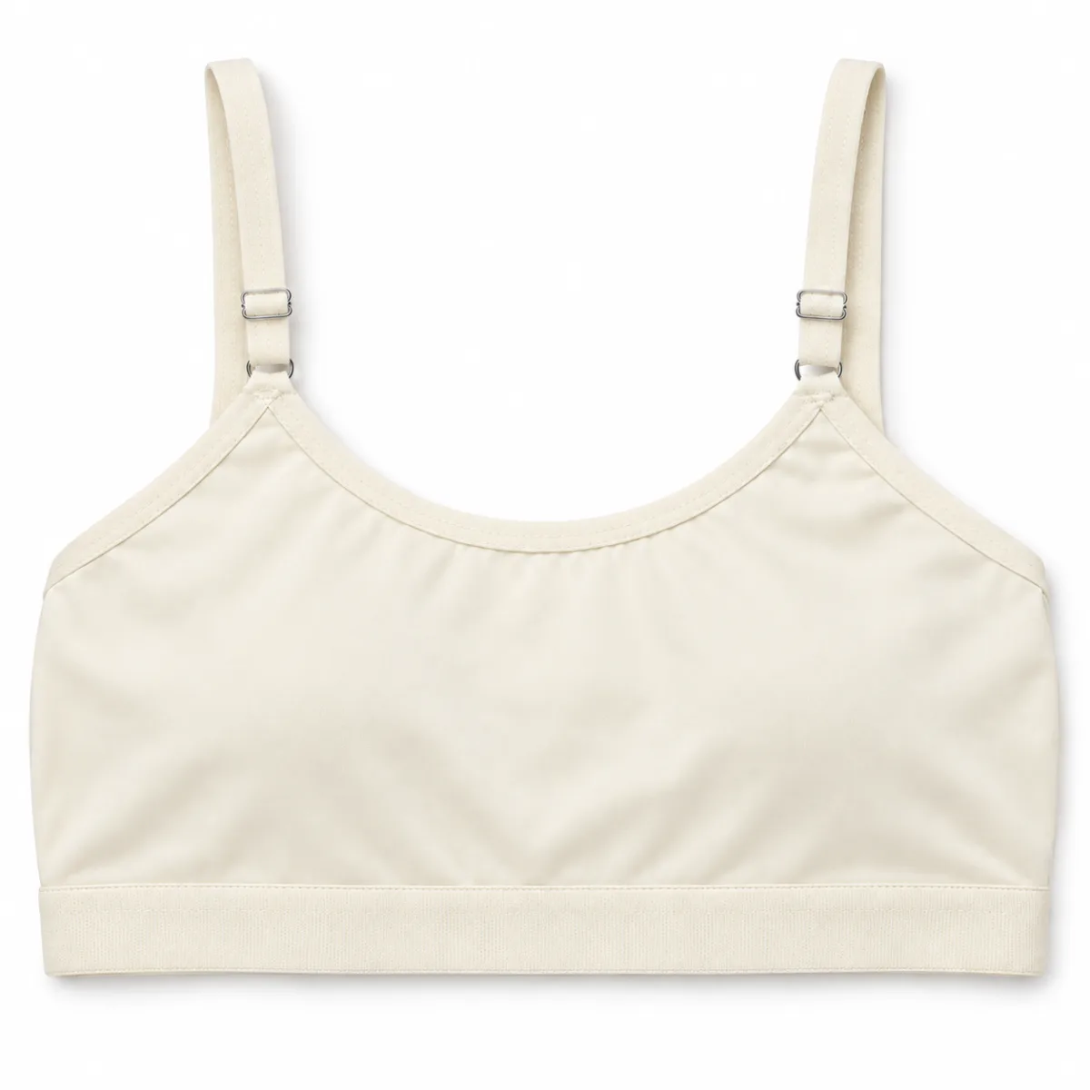 Women’s Plain Bralette with Adjustable Straps and Back Hook Closure —
