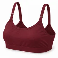 Women’s Plain Bralette with Adjustable Straps and Back Hook Closure photo 3