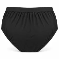 Women’s High Waist Full Coverage Briefs with Dotted Floral Design photo 2