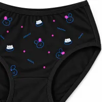 Women’s Cartoon Print Full Coverage Stretch Briefs photo 4