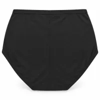 Women’s High Waist Full Coverage Stretch Briefs with Striped Waistband photo 2