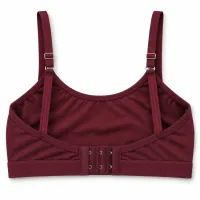 Women’s Plain Bralette with Adjustable Straps and Back Hook Closure photo 2