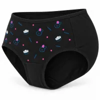 Women’s Cartoon Print Full Coverage Stretch Briefs photo 3