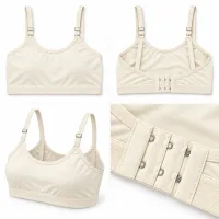 Women’s Plain Bralette with Adjustable Straps and Back Hook Closure photo 5