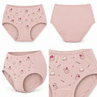 Women’s Cartoon Print Full Coverage Stretch Briefs photo 5