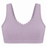 Women’s Lace Trim Wide Strap Pullover Bra photo 3