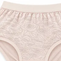 Women’s High Waist Full Coverage Briefs with Dotted Floral Design photo 5